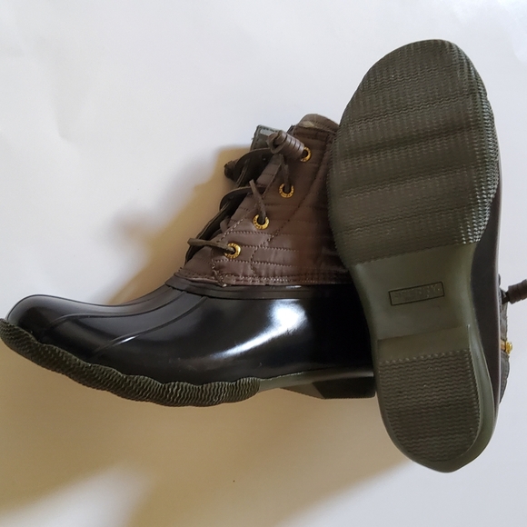Sperry Saltwater Quilted Water Resistant Duck Boots Snow Rain Women's Size 8 New - Picture 11 of 14